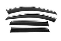 Volvo XC90 2002-2014 Window Deflectors with Chrome Trim Niken Luxury (4 pcs) photo 2