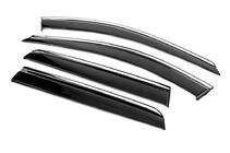 Volvo XC90 2002-2014 Window Deflectors with Chrome Trim Niken Luxury (4 pcs) photo 3