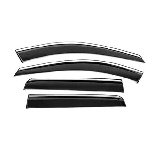 Window Deflectors with Chrome Trim Niken Luxury (4 pcs) Volvo XC90 2002-2014 photo 2