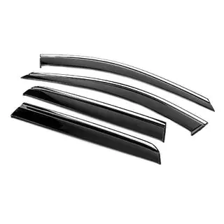 Window Deflectors with Chrome Trim Niken Luxury (4 pcs) Volvo XC90 2002-2014 photo 3