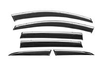 Honda CRV 2017-2022 Window Deflectors with Chrome Trim Niken Luxury (6 pcs) photo 1