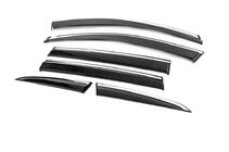 Honda CRV 2017-2022 Window Deflectors with Chrome Trim Niken Luxury (6 pcs) photo 2