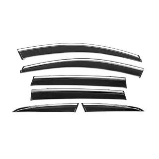 Window Deflectors with Chrome Trim Niken Luxury (6 pcs) photo 1