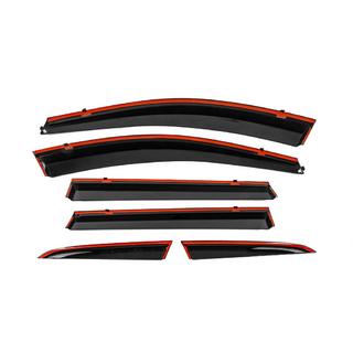 Window Deflectors with Chrome Trim Niken Luxury (6 pcs) photo 3