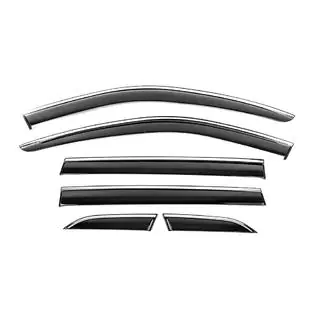 Window Deflectors with Chrome Trim Niken Luxury (6 pcs) photo 1