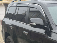 Lexus LX570/450d 2008-2022 Window Deflectors with Chrome Trim Niken Luxury (2008-2015, 6 pcs) photo 1