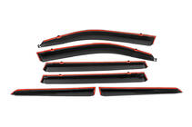 Lexus LX570/450d 2008-2022 Window Deflectors with Chrome Trim Niken Luxury (2008-2015, 6 pcs) photo 5