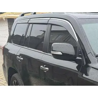 Window Deflectors with Chrome Trim Niken Luxury (2008-2015, 6 pcs) Lexus LX570/450d 2008-2022 photo 1
