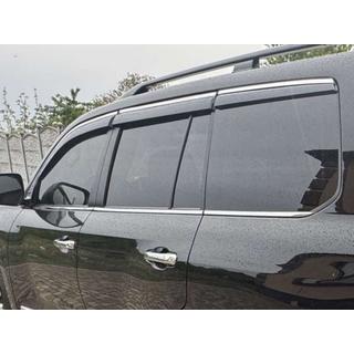 Window Deflectors with Chrome Trim Niken Luxury (2008-2015, 6 pcs) photo 3