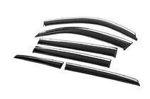 Toyota Land Cruiser 200 2007-2021 Window Deflectors with Chrome Trim Niken Luxury (6 pcs) photo 6