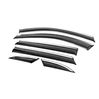 Window Deflectors with Chrome Trim Niken Luxury (6 pcs) photo 2