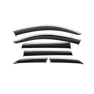 Window Deflectors with Chrome Trim Niken Luxury (6 pcs)