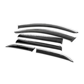 Window Deflectors with Chrome Trim Niken Luxury (6 pcs) photo 2