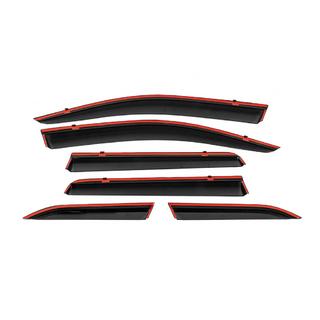 Window Deflectors with Chrome Trim Niken Luxury (6 pcs) photo 3