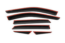 Nissan Qashqai 2021- Window Deflectors with Chrome Trim Niken Luxury (6 pcs) photo 3
