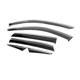 Window Deflectors with Chrome Trim Niken Luxury (6 pcs) Nissan Qashqai 2021- photo 2