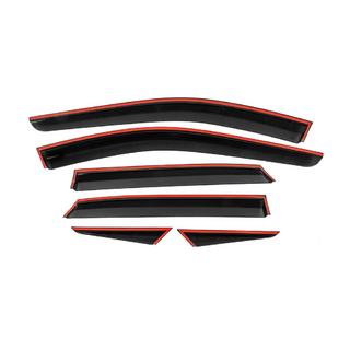 Window Deflectors with Chrome Trim Niken Luxury (6 pcs) Nissan Qashqai 2021- photo 3
