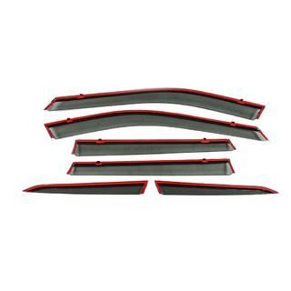 Window Deflectors with Chrome Trim Niken Luxury (For X-trail, 6 pcs) Nissan X-trail T33/Rogue 2022- photo 3