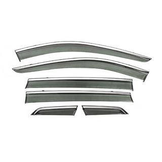 Window Deflectors with Chrome Trim Niken Luxury (6 pcs) photo 3