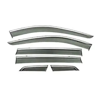 Window Deflectors with Chrome Trim Niken Luxury (6 pcs) photo 3