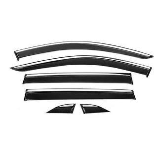 Window Deflectors with Chrome Trim Niken Luxury (6 pcs) photo 2
