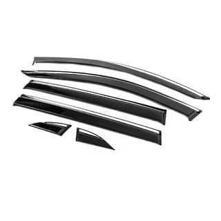 Window Deflectors with Chrome Trim Niken Luxury (6 pcs) photo 3