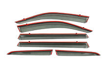 Volkswagen Atlas (Terramont) 2016- Window Deflectors with Chrome Trim Niken Luxury (6 pcs) photo 7