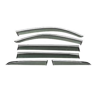 Window Deflectors with Chrome Trim Niken Luxury (6 pcs) photo 2