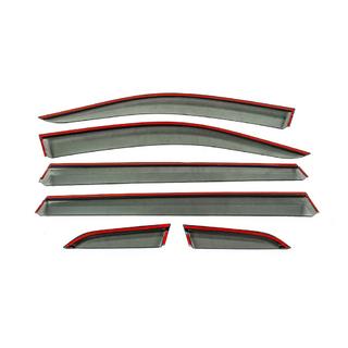 Window Deflectors with Chrome Trim Niken Luxury (Long, 6 pcs) photo 3