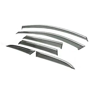 Window Deflectors with Chrome Trim Niken Luxury (6 pcs) Volvo XC60 2017- photo 2