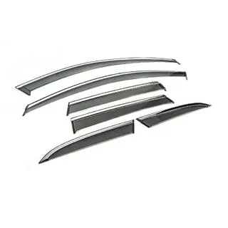 Window Deflectors with Chrome Trim Niken Luxury (6 pcs) Volvo XC60 2017- photo 3