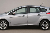 Ford Focus III 2011-2017 In-Channel Window Deflectors Niken Luxury (SD/HB, 4 pcs) photo 1