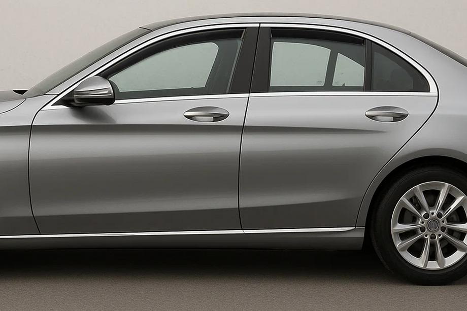 Mercedes C-class W205 2014-2021 In-Channel Wind Deflectors Niken Luxury (4 pcs) Photo 1