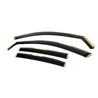 In-Channel Wind Deflectors Niken Luxury (SD, 4 pcs) Skoda Octavia II A5 2006-2010 photo 2