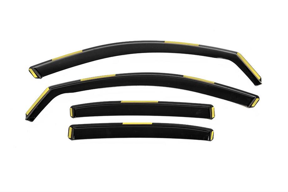 Skoda Octavia II A5 2010-2013 In-channel window deflectors Niken Luxury (Liftback, 4 pcs) Photo 1