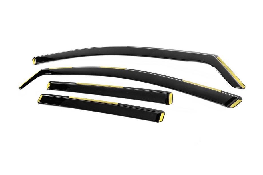 Volkswagen Golf 8 2019- In-Channel Wind Deflectors Niken Luxury (HB, 4 pcs) Photo 2