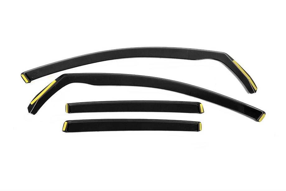Volkswagen Golf 5 2003-2009 In-Channel Wind Deflectors Niken Luxury (HB, 4 pcs) Image