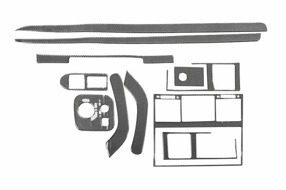 Mercedes G class W463 1990-2018 Dashboard Trim Covers Black Photo 2