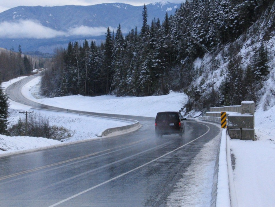 How to avoid an accident on a slippery road?