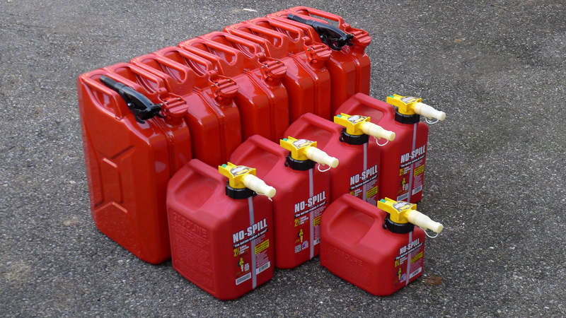 Which canister is better to store gasoline in?