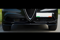 Alfa Romeo Stelvio 2016- Front Lip Spoiler DPT V-1 (ABS, Gloss Black) photo 1