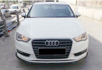 Audi A3 2012-2020 Front lip spoiler add-on DPT V-3 (Sedan/HB, gloss black) photo 4