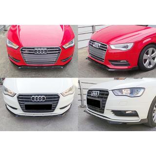 Front lip spoiler add-on DPT V-3 (Sedan/HB, gloss black) Audi A3 2012-2020 photo 1