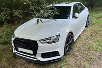 Audi A4 B9 2015-2024 DPT V-1 Front Lip Spoiler (for S-Line, 2015-2019, Gloss Black) photo 7