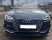Audi A4 B9 2015-2024 DPT V-1 Front Lip Spoiler (for S-Line, 2015-2019, Gloss Black) photo 4
