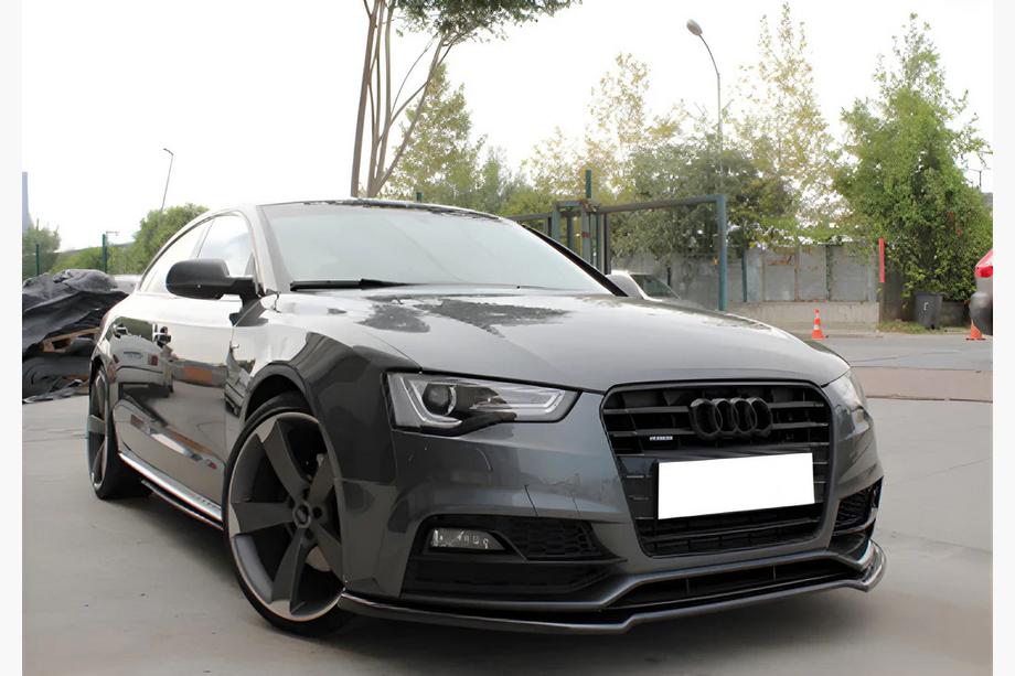 Audi A5 2007-2015 Front Lip Spoiler DPT (for S-Line, 2011-2015, Gloss Black) Image