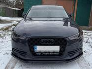 Audi A6 C7 2011-2017 Front Lip Spoiler DPT V-2 (for S-Line, 2011-2015) (gloss black) photo 1