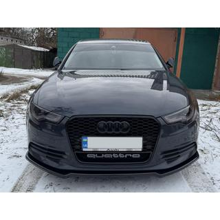 Front Lip Spoiler DPT V-2 (for S-Line, 2011-2015) (gloss black)