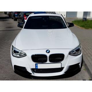 Front Lip DPT V-1 (For M Performance, Gloss Black, 2 pcs) BMW 1 Series F20/F21 2011-2019 photo 1