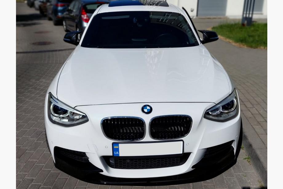 BMW 1 Series F20/F21 2011-2019 Front Lip DPT V-1 (For M Performance, Gloss Black, 2 pcs) Image